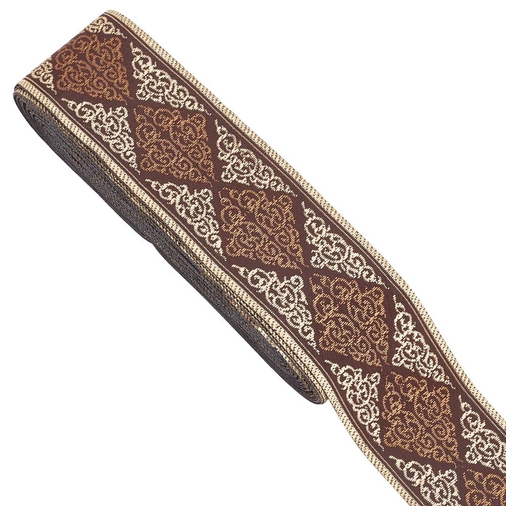 DELORIGIN 10 Yards Ethnic Style Jacquard Ribbon