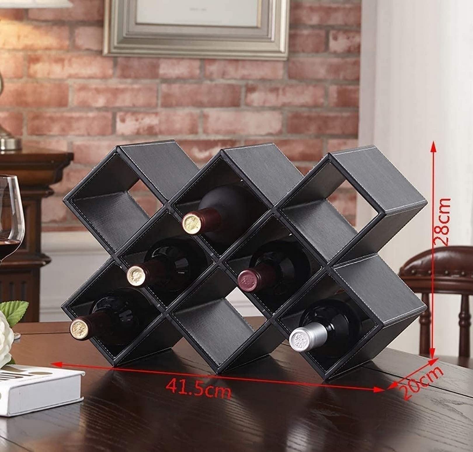 Casier à bouteilles de vin haut de gamme au design suspendu élégant
