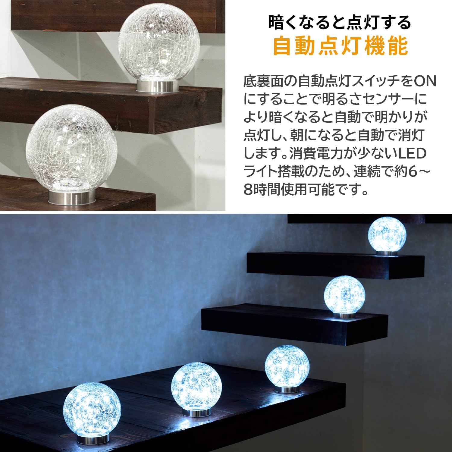 Amazon | ガーデンマスター(Gardenmaster) LED ソーラーライト 直径 
