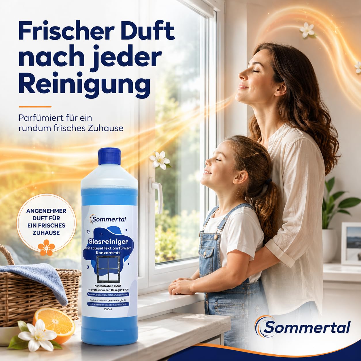 Sommertal Glasreiniger Konzentrat mit Lotuseffekt, 4L
