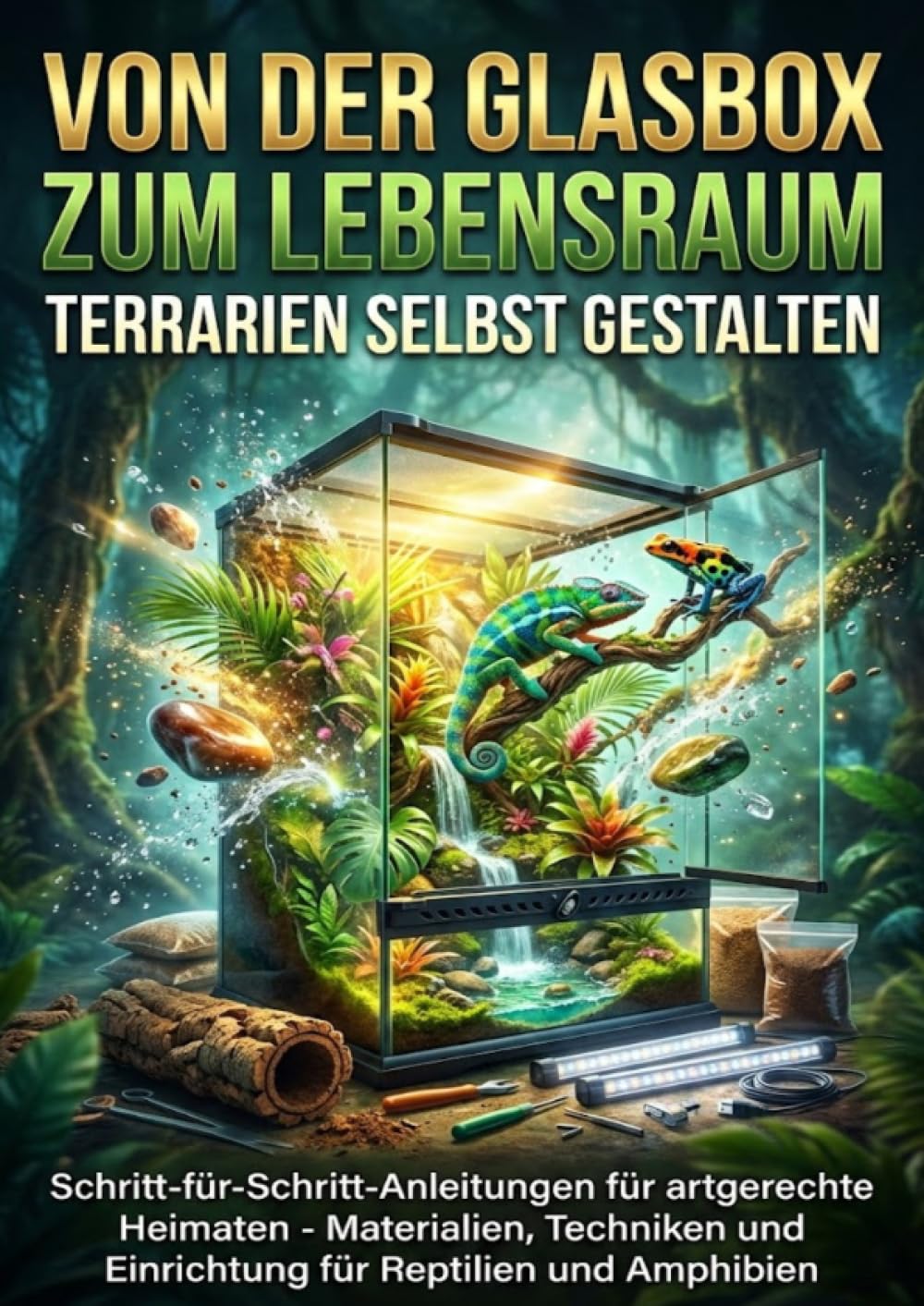 Von der Glasbox zum Lebensraum: Terrarien Selbst Gestalten: Schritt-für-Schritt-Anleitungen für artgerechte Heimaten - Materialien, Techniken und Einrichtung für Reptilien und Amphibien