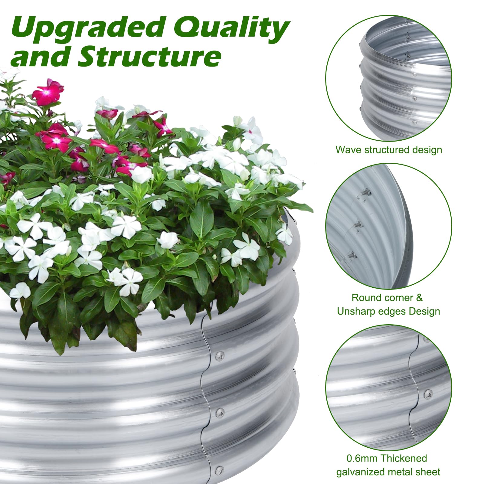 Galvanized Garden Beds & Fire Pit Ring - PINPON -3