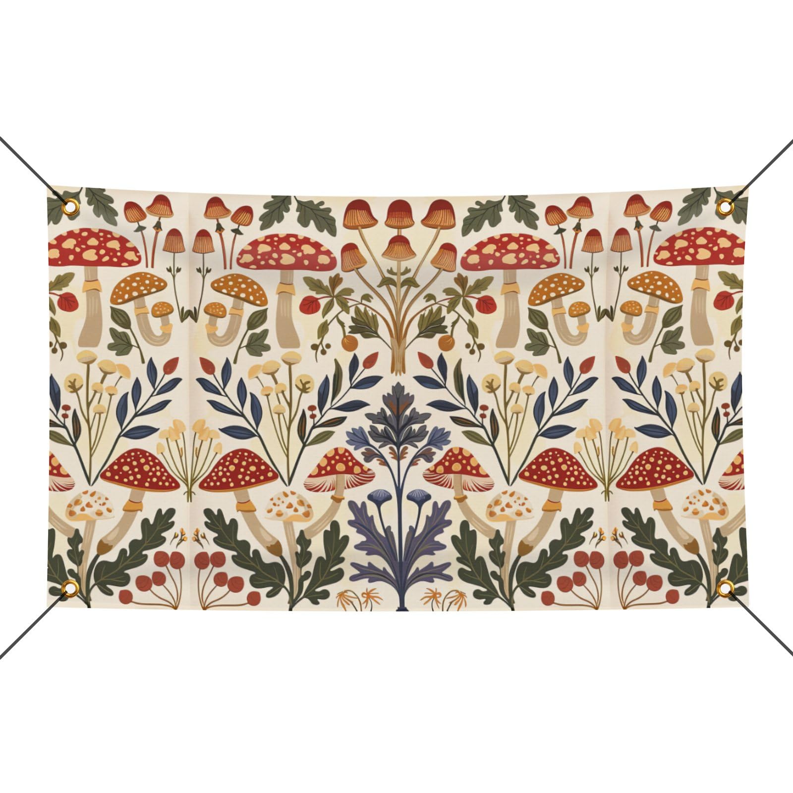 Mushroom Banners For Bedroom 4x6FT