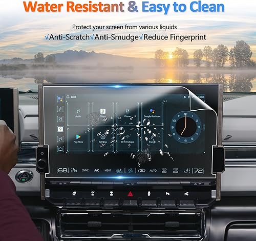 Vista 137 de CDEFG Cristal templado para Chevrolet Silverado/GMC Sierra 2025, pantalla táctil de 13.4 pulgadas, accesorios para Chevy Silverado/Sierra 1500