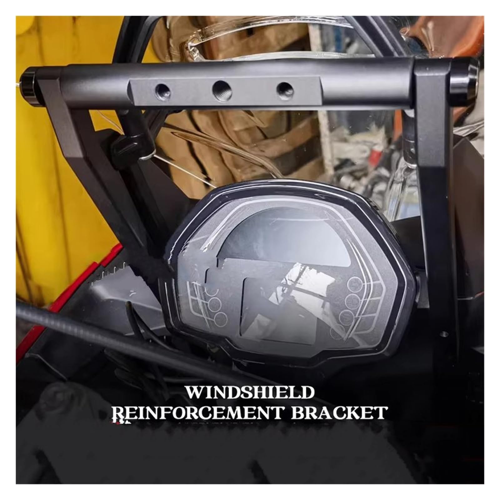 Navi Halterung Für Tiger Sport 800 2025-2026 GPS-Handy Erweiterte Navigationshalterung Windschutzscheibenverstärkung Navigationshalterung