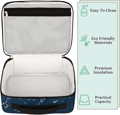 Miniatura 4 de Bolsa de almuerzo aislada de fútbol con llama para niños, niñas, adultos, reutilizable, duradera, bolsa de almuerzo para el regreso a la escuela,