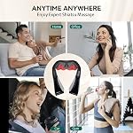 Snailax Shiatsu Neck Back Massager with Heat, Gifts for Men Women, Deep Kneading Shoulder Massager, Electric Massage Pillow for Back Neck Shoulder, Full Body, Gift for Men Women Mom Dad