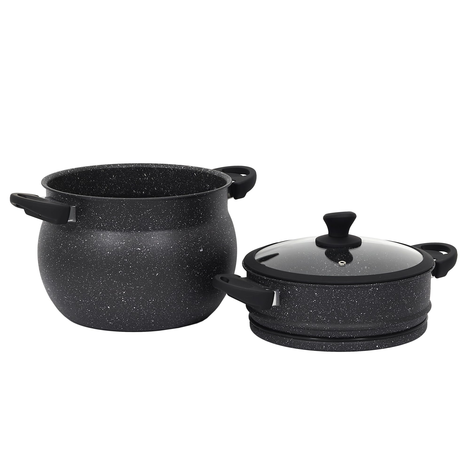 Cook Concept - Kc2548 - Couscoussier Effet Pierre D26 cm Cuisine Cuisson Poele et Casserole