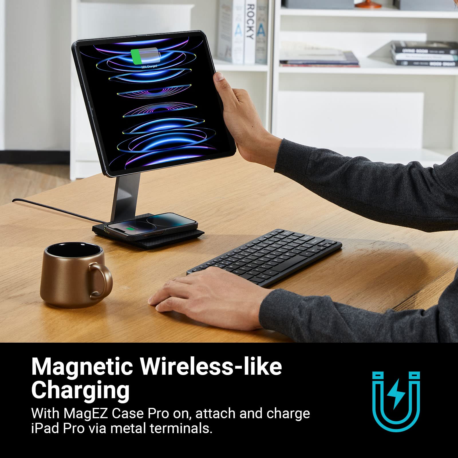 PITAKA MagEZ Case Pro Magnetic Wireless Stand for iPad Mini 6