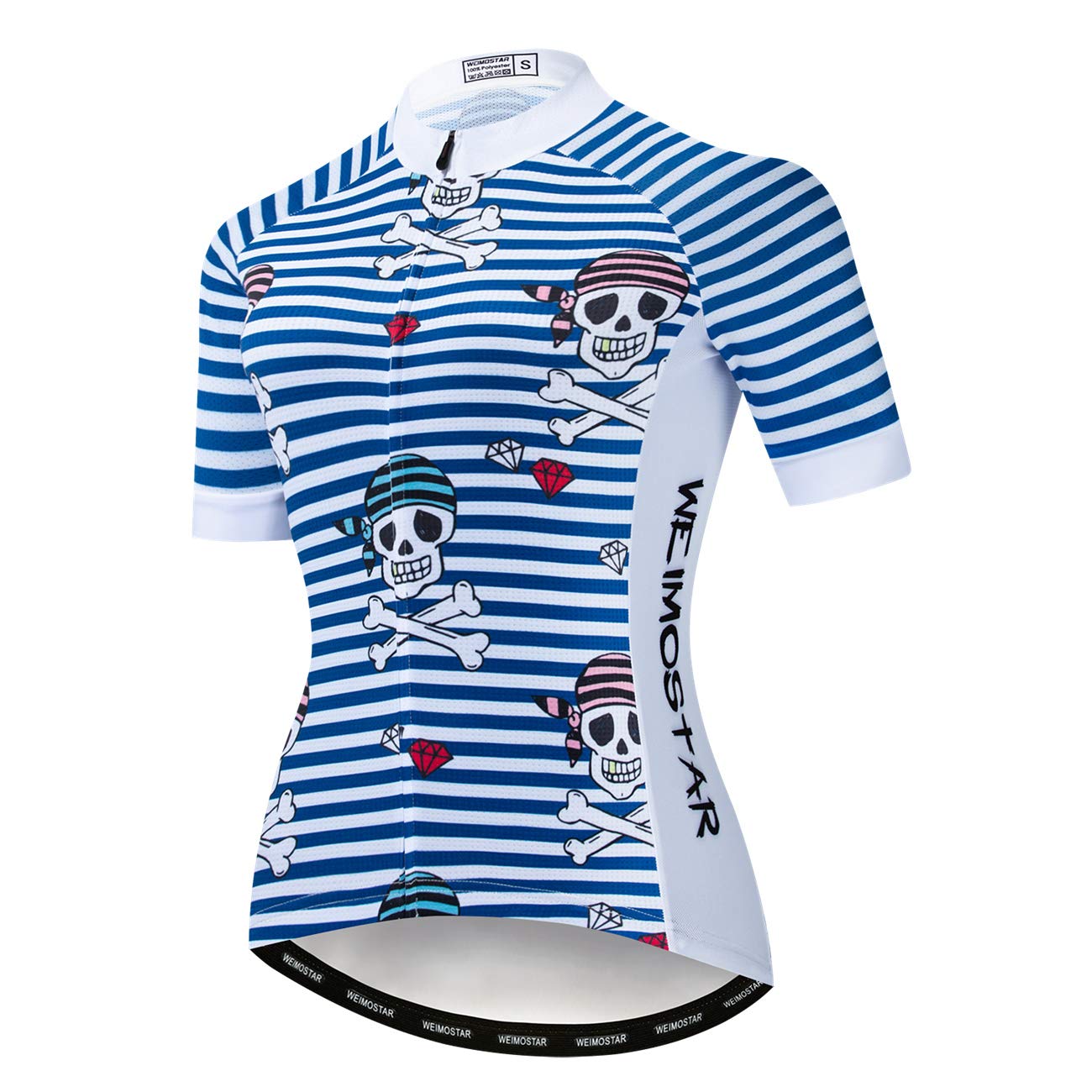 weimostar Fahrrad-Trikot für Damen, Mountainbike-Kleidung, Sommer-Rad-Top, kurzärmlig, MTB-Jersey, schnelltrocknend