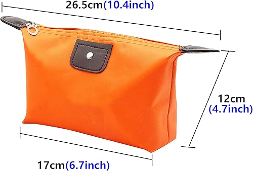 Miniatura 4 de YAODHAOD Bolsa de maquillaje a granel, bolsa de almacenamiento impermeable para cosméticos, con cremallera, organizador de artículos de tocador de
