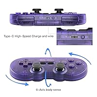 Vista 4 de 8Bitdo SN30 Pro Wireless Bluetooth Controller with Joysticks Rumble Vibration USB-C Cable Gamepad Compatible with Switch,Windows, Mac OS, Android