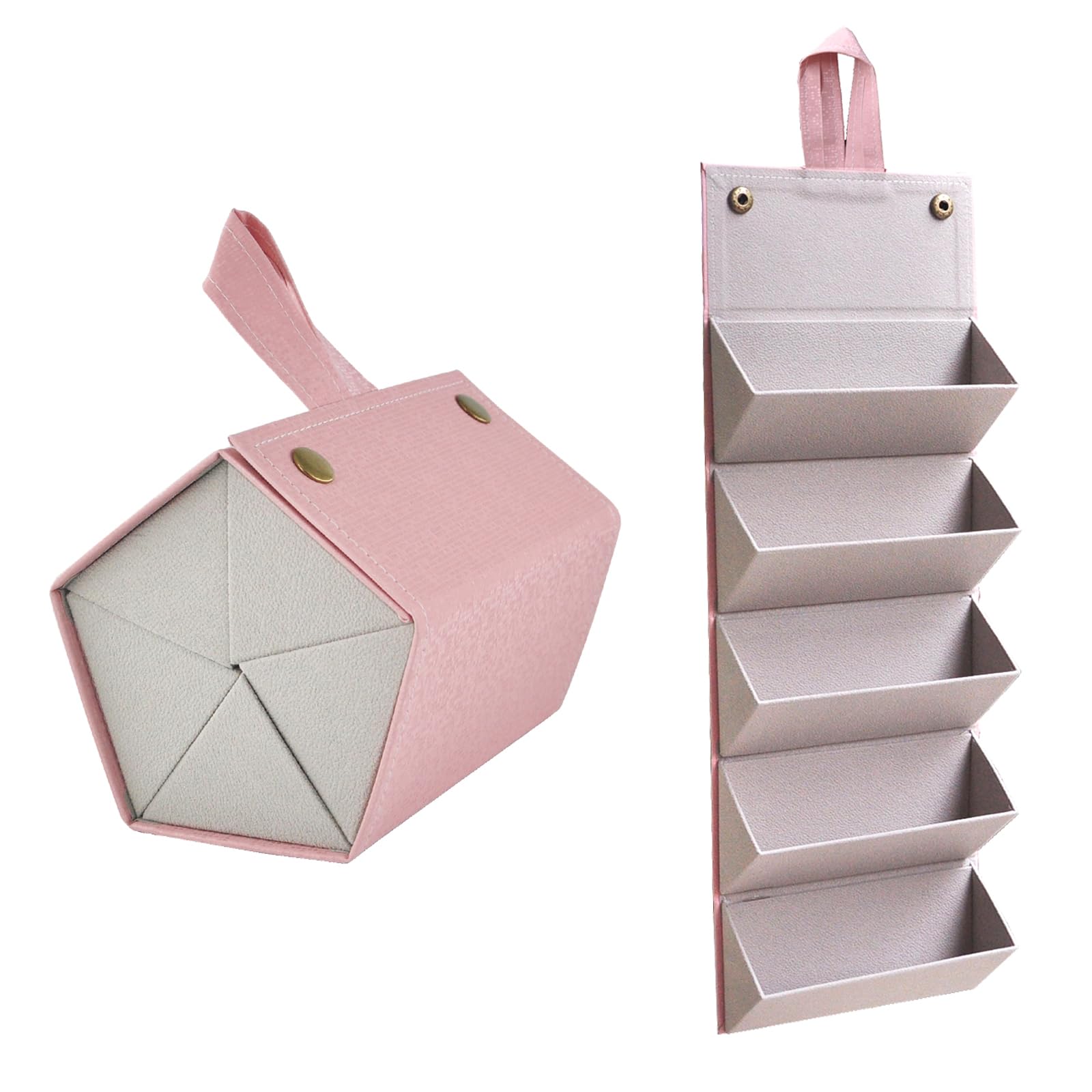 Sunglasses Storage Organizer Holder Foldable Travel Case with 5 Slot Compartments for Multiple Glasses-image-21