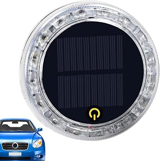 Luces de advertencia automotriz - Lámpara solar para camión, lámpara de advertencia LED impermeable con control táctil | Luces de seguridad intermitentes multimodo sensibles, con 10 imanes potentes