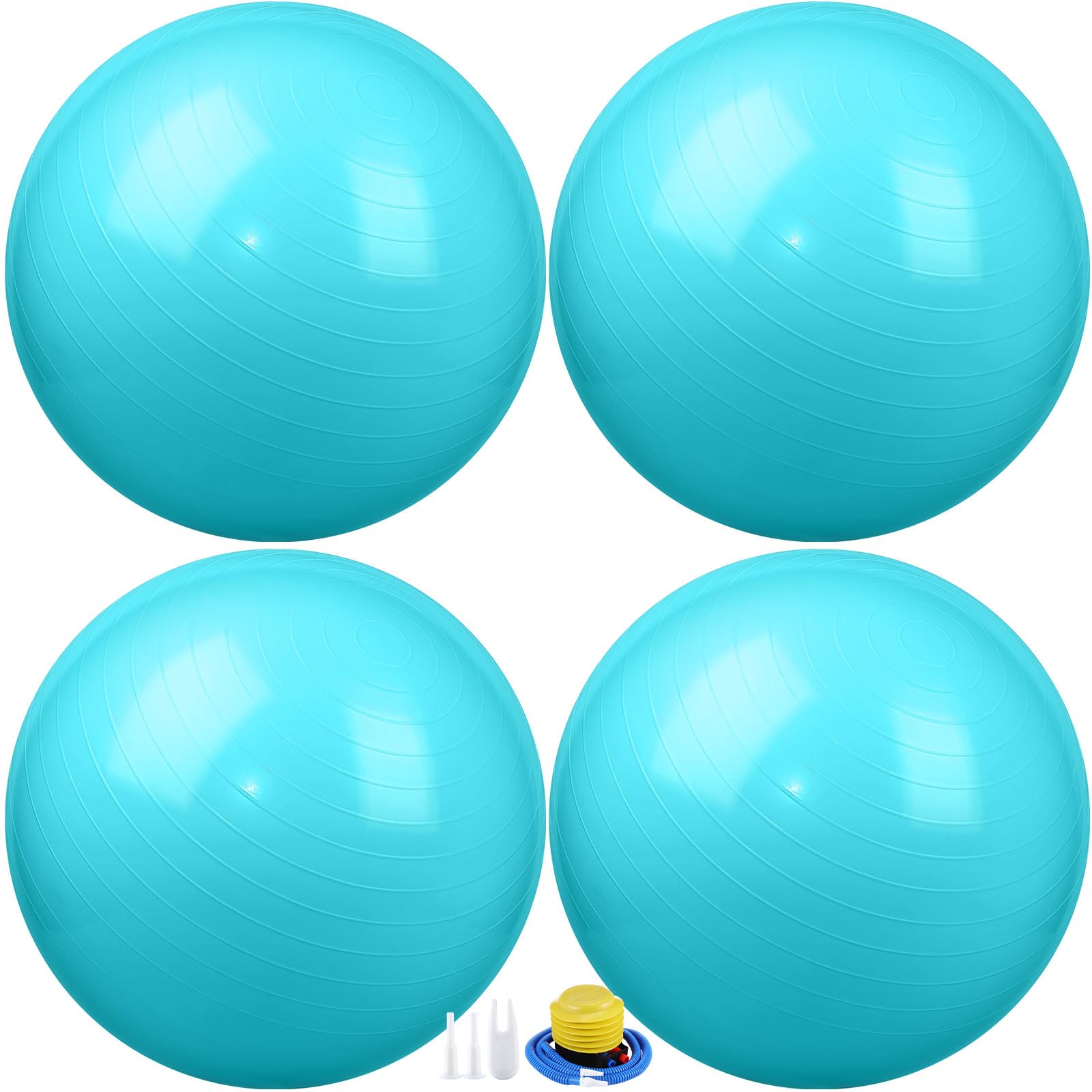 Leyndo 4 Pcs 26 Inch Yoga Exercise Ball Pilates