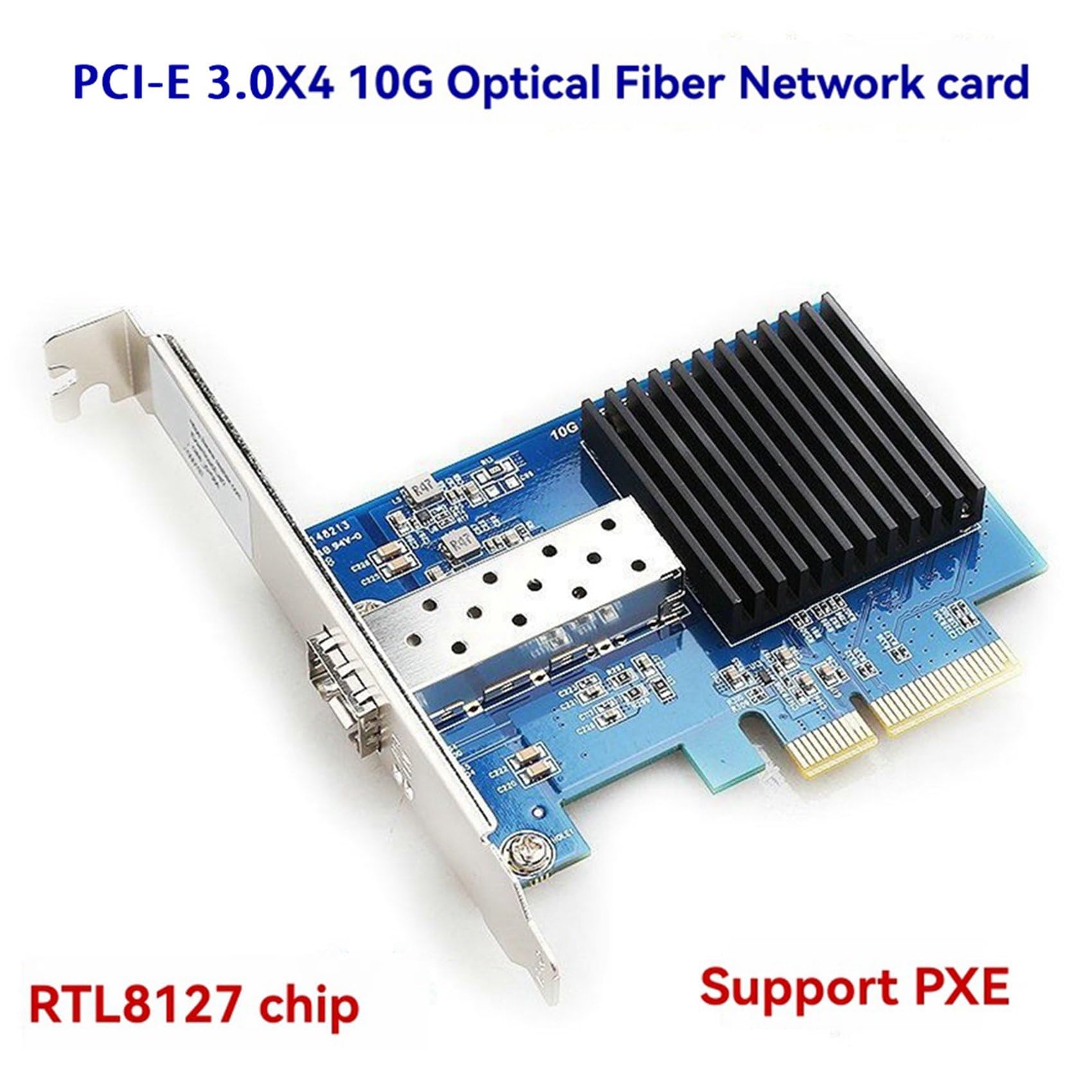 3X Scheda di Rete Ethernet 10G PCI-e 3.0 4X Porta RJ45 Singola Chip RTL8127 Scheda di Rete Gigabit Ethernet PCI Express per PC