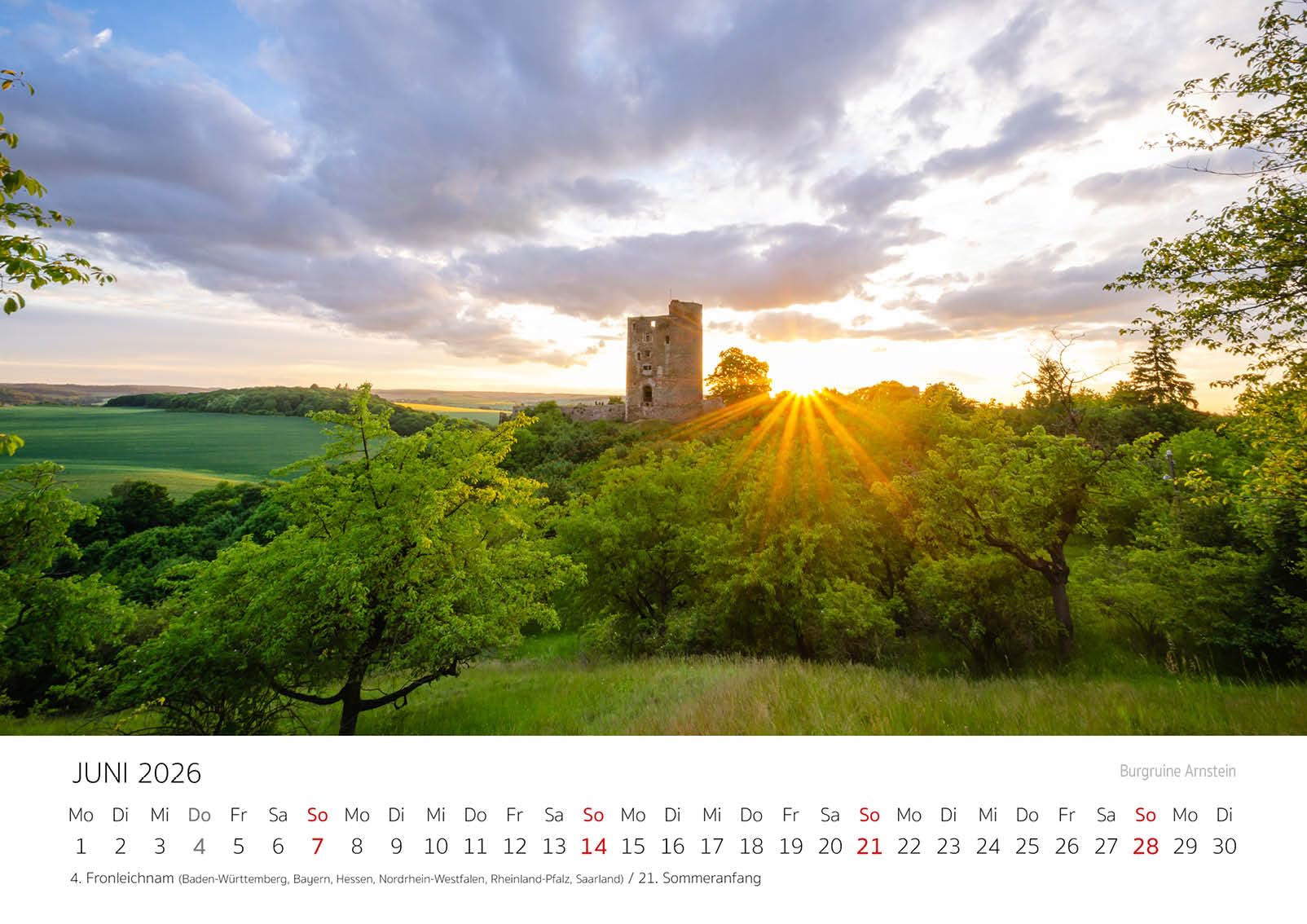 Edition Seidel Premium Kalender Burgen und Schlösser Sachsen-Anhalt 2026 Format DIN A3 Wandkalender Deutschland Wernigerode Quedlinburg Hundisburg Schloß Burg Steffen Gierok-Latniak