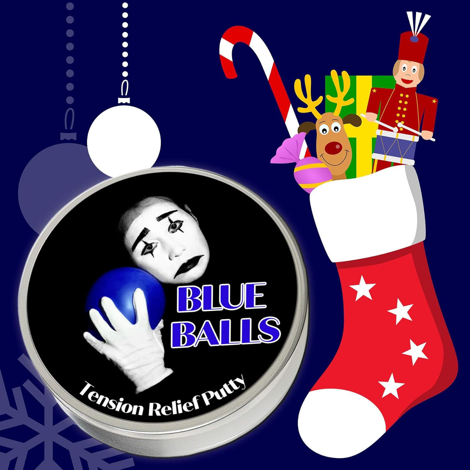 GearsOut Blue Balls Masilla para aliviar la tensión, divertida