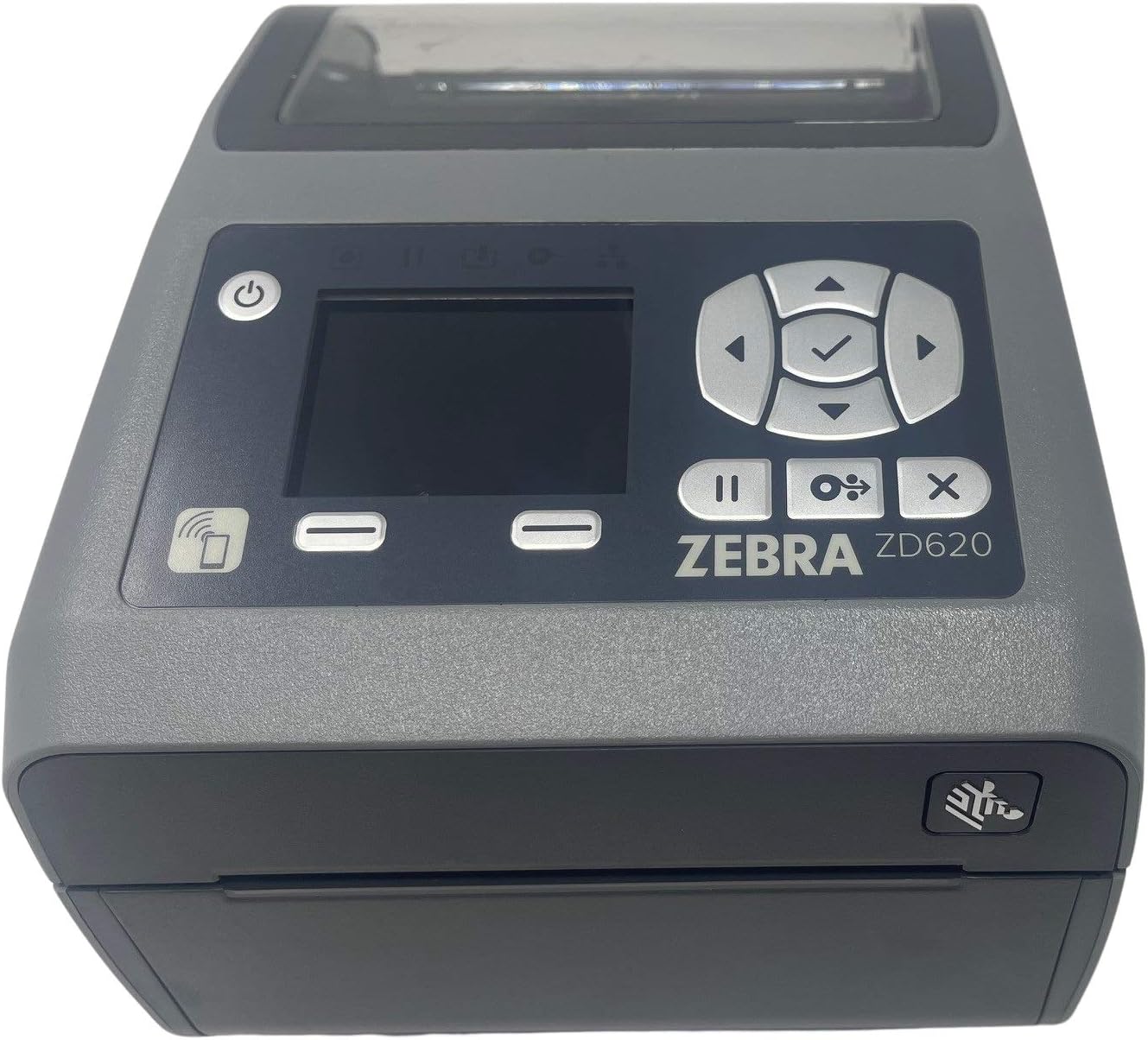 Zebra - ZD620d Direct Thermal Desktop Printer with LCD Screen - Print Width 4 in - 203 dpi - Interface: WiFi, Bluetooth, USB, Serial, Ethernet - ZD62142-D01L01EZ (Renewed)