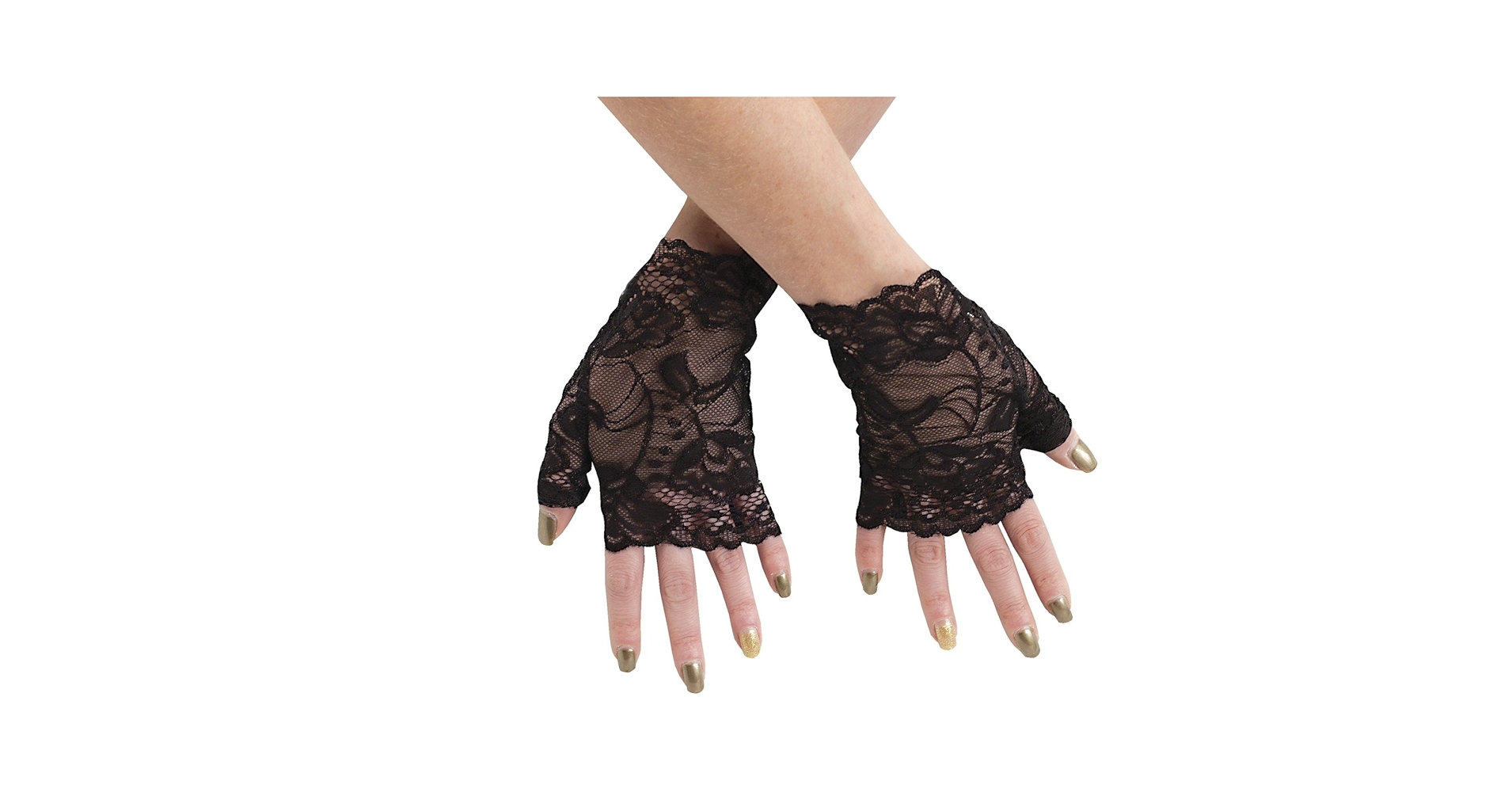 Amazon.com: Fun World Sexy Lace Gloves 1980's Gothic