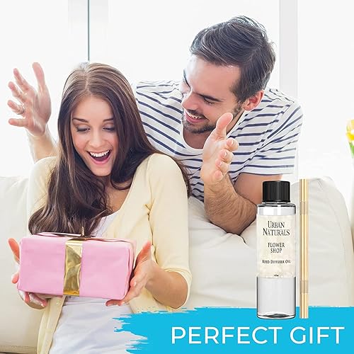 Miniatura 317 de Urban Naturals Reed Diffuser Oil Refill Ocean Mist Sea Salt with Salt Spray, Violet Leaf, Sea Grass, Driftwood 8 oz + Free Reed Sticks, Made in The