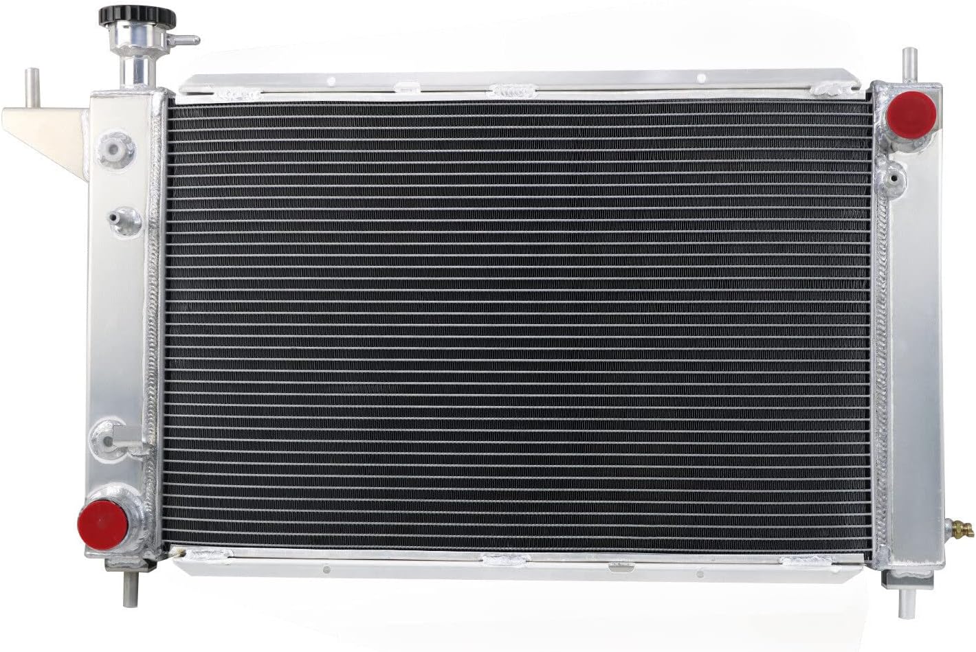 4 Rows Radiator For 1994 1995 1996 Ford Mustang 3.8L V6 5.0L V8,All Aluminum Radiator + Shroud Fan +Relay Kit