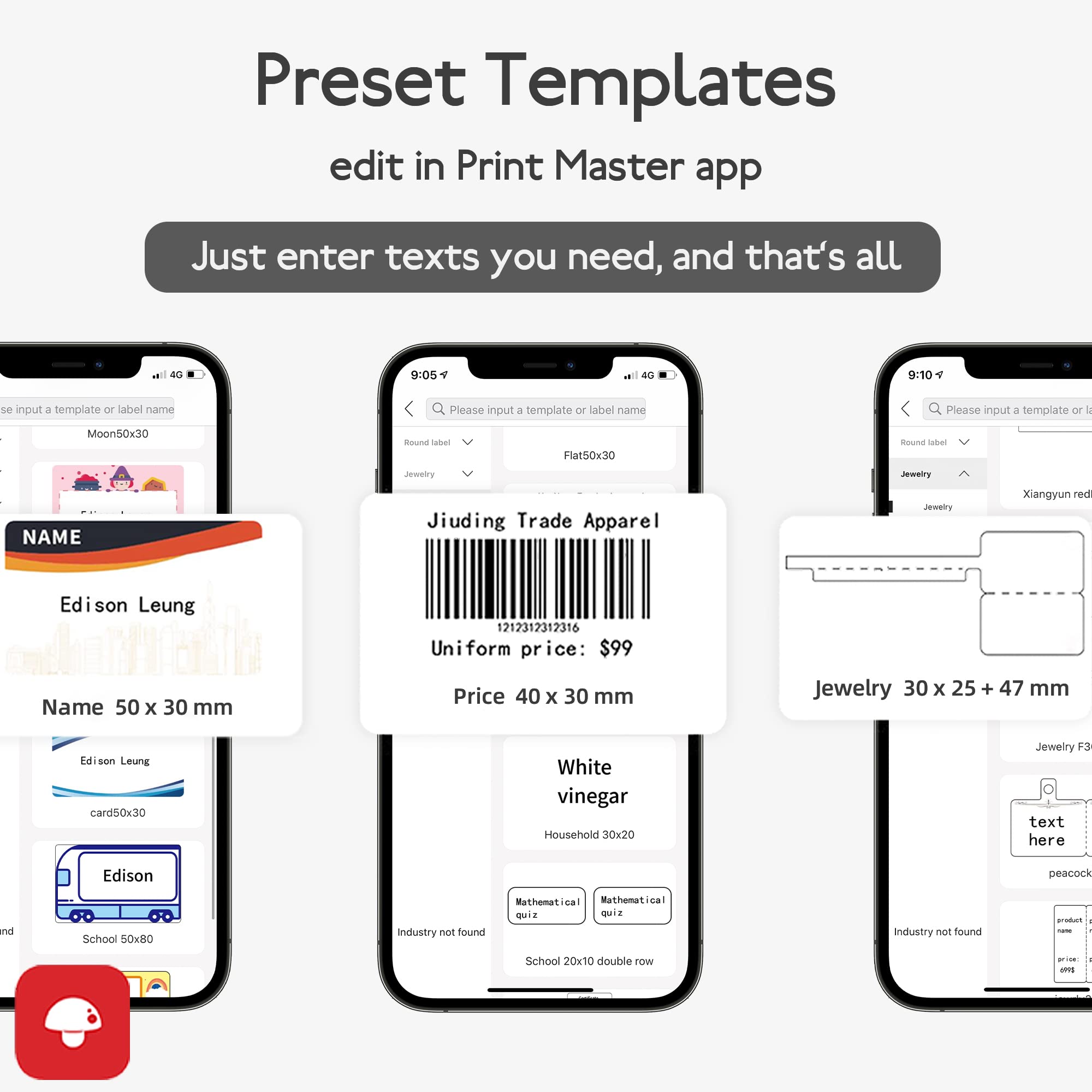 Buy Phomemo M110 Label Maker Barcode Label Printer, Bluetooth