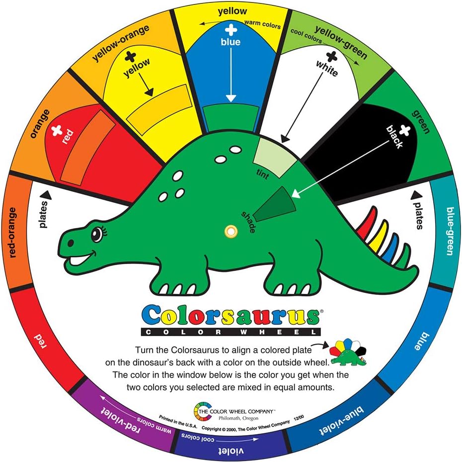 Color Wheel Childrens Colorsaurus
