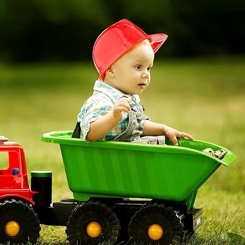 Miniatura 4 de 48 sombreros de construcción para fiestas, sombrero duro de plástico para niños y niñas, suministros de cumpleaños (rojo)