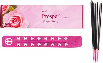 Red Rose Incense Sticks for Love, Positivity, Stress Relief, Yoga, Calming and Cleansing Fragrance, 50+ Sticks, 100 gram, Natural Organic Ingredients, Hashcart