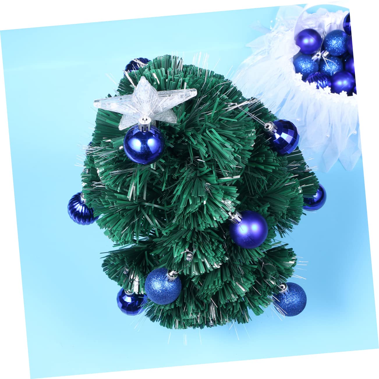 TOPBATHY 102 STK Weihnachtskugeln zum Aufhängen Kugelschmuck für den Weihnachtsbaum Weihnachten Weihnachtsfeiertage christbaumkugeln weihnachtsbaumkugeln Weihnachtsbaum hängende Kugeln Blue