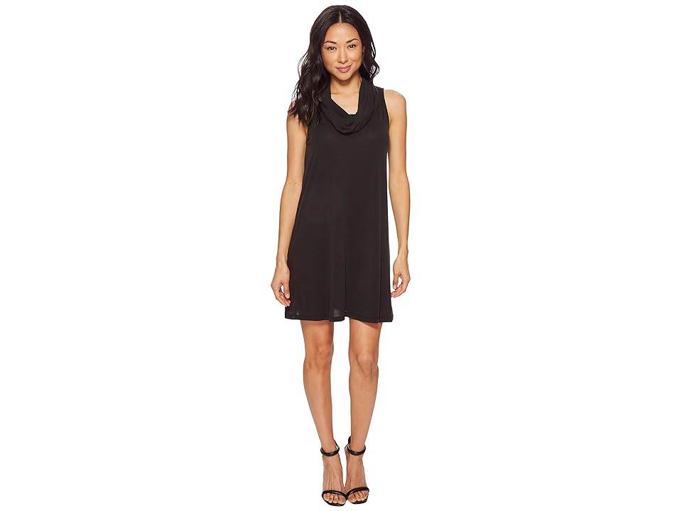 

American Rose Charlotte Sleeveless Cowl Neck Dress (Black) Women's Dress