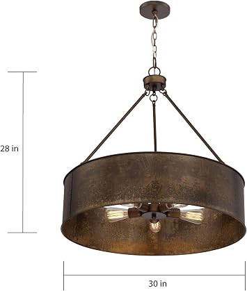 قلادة Nuvo Lighting 60/5895 بخمسة مصابيح، نحاسية، عبوة من قطعة واحدة