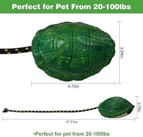 Miniatura 2 de RongHousing Juguetes masticables para perros de tortuga para masticadores agresivos, juguetes interactivos indestructibles para perros grandes y