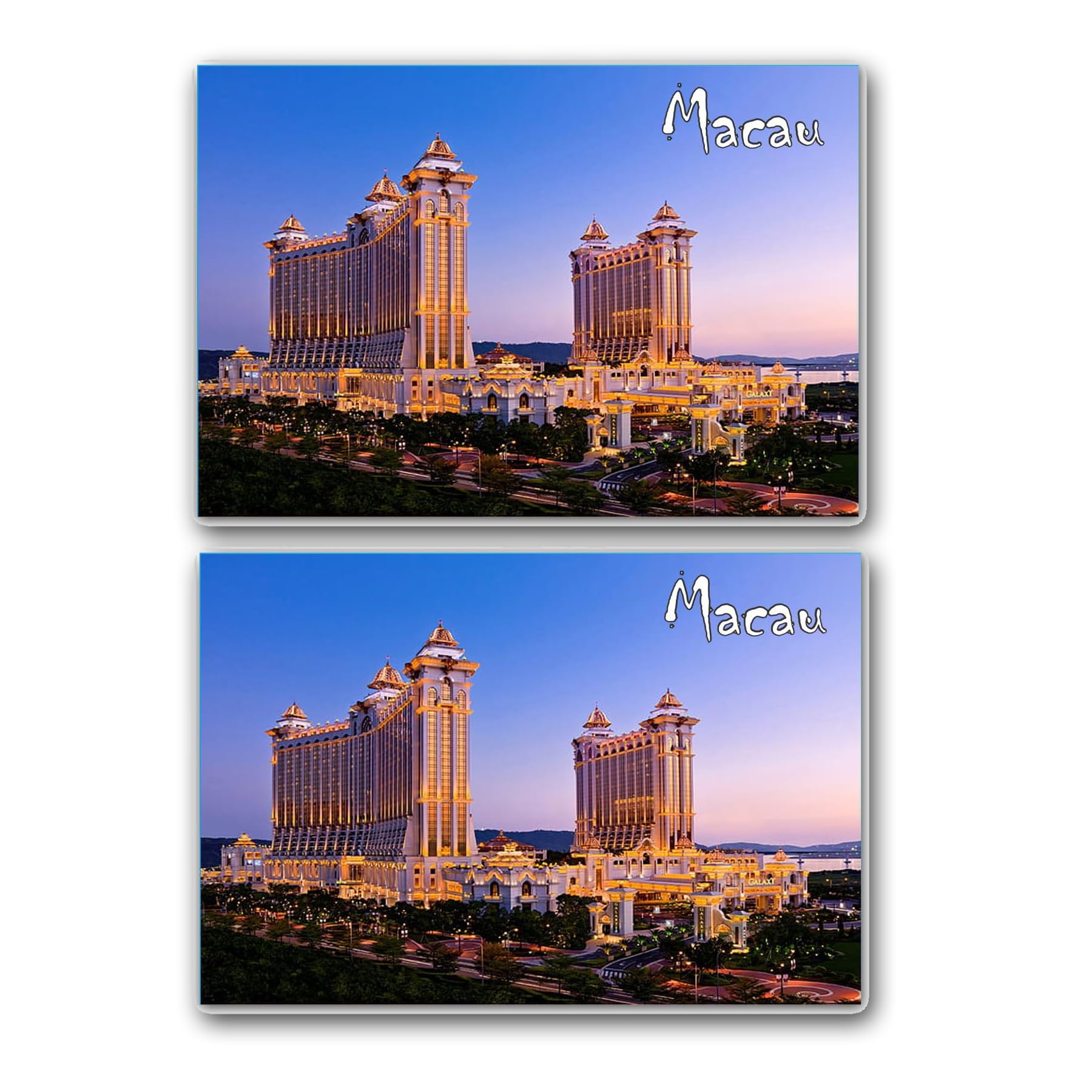 A ONE CREATIVES Macau Tourism PVC Souvenir Fridge Magnet – Durable 3D Travel Collectible for Refrigerator, Locker, Whiteboard – Unique Macau Landmark Gift and Keepsake