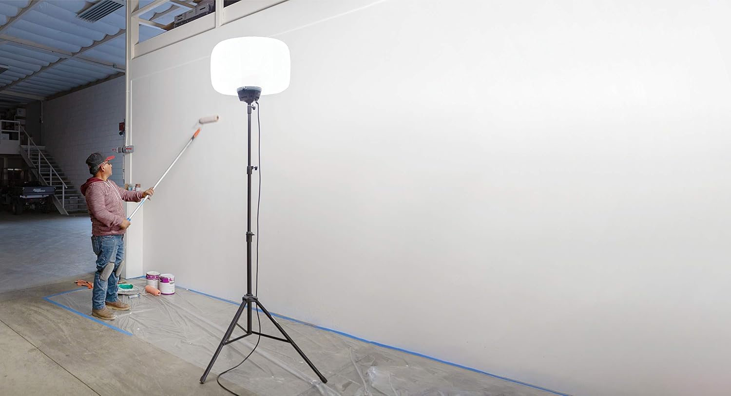 SeeDevil SD-60W-KIT-G1 60 Watt Balloon Light Kit (w/LED Balloon Light Fixture, White Balloon Diffuser, 6.5ft Tripod, Carry Bags + Basic mounts)