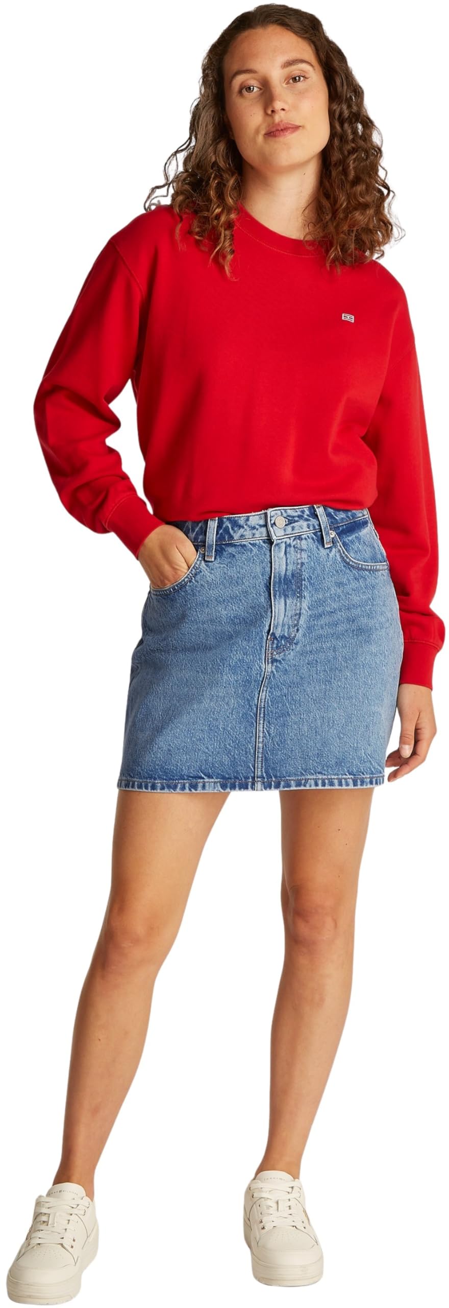 Tommy Hilfiger Falda Vaquera Mujer Mini Ali Minifalda