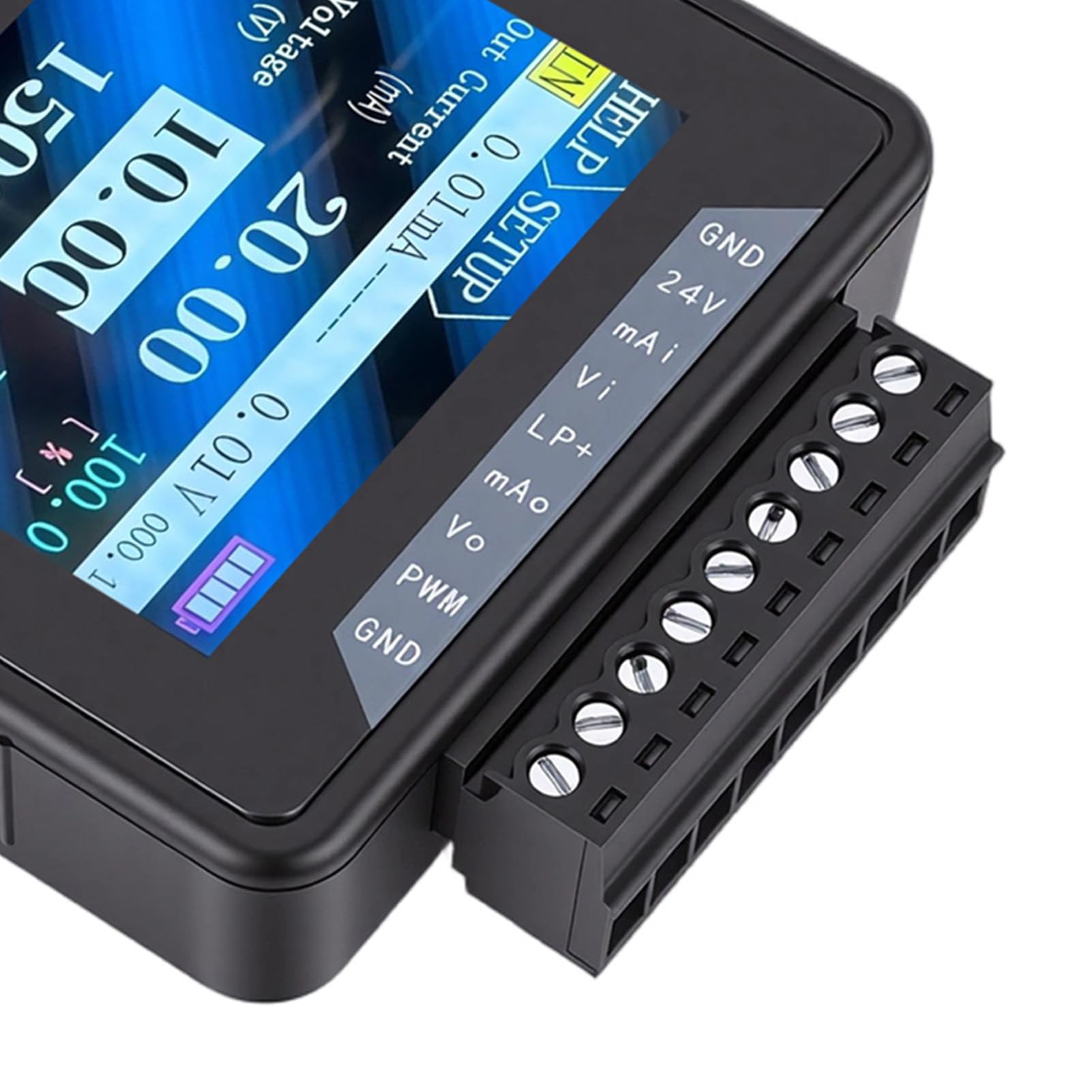 Akozon Generador de Señal de Corriente de Voltaje CC Ajustable de 4-20mA para Panel de Calibración de Prueba LED PLC, Generador de Señal Multifuncional