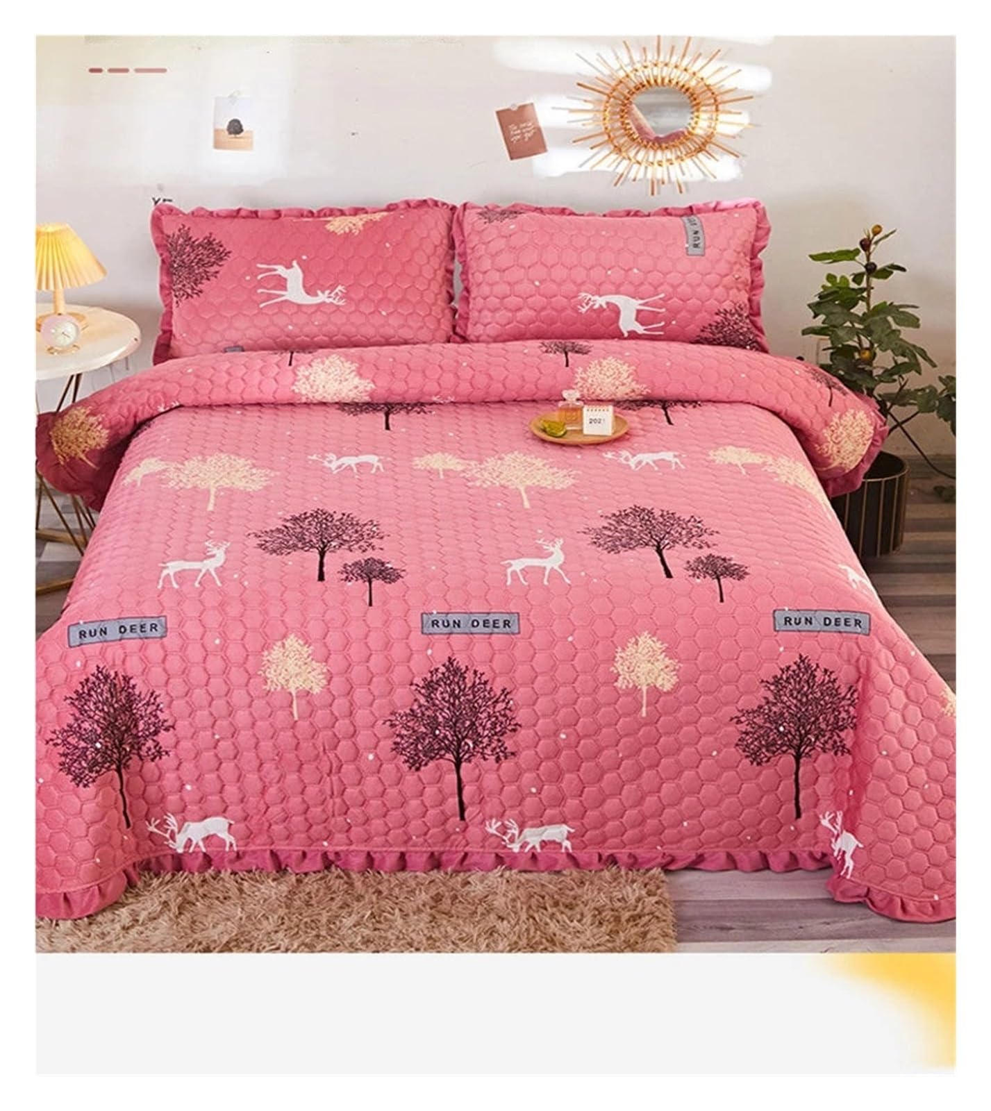 Colchas Acolchadas Funda de cama de lana, manta de tatami antideslizante, cálida y gruesa, manta acolchada de terciopelo for invierno, colcha King Ligera Colcha Cubrecama De Microfibra(Color9,220x240c