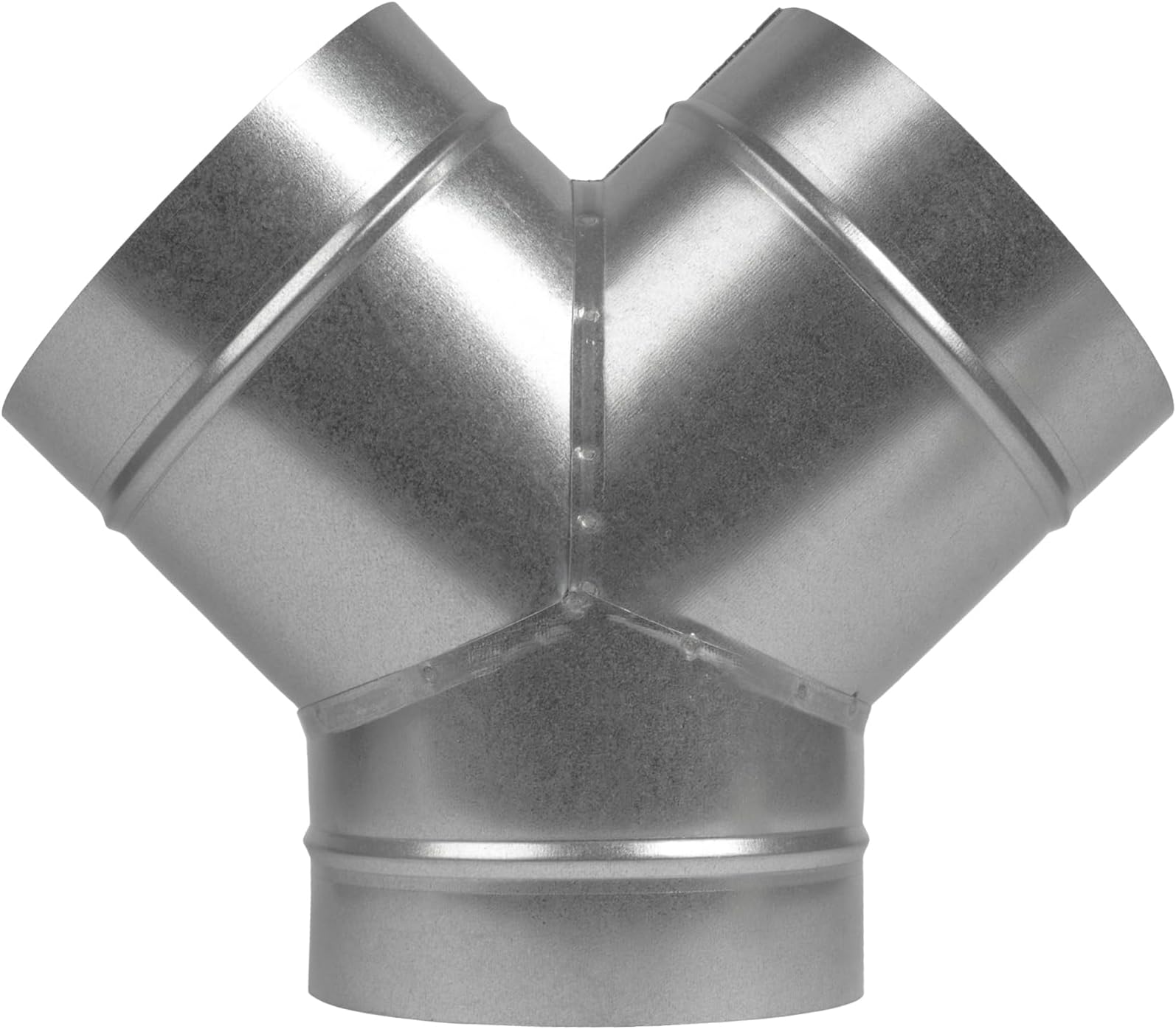 Vent Systems 6'' Inch - Y Shape Duct Connector - 3 Way Hose Adapter - Splitter For Hose - Y-shape Round Pipe Connector - Extractor Fan - Duct Hose Dryer Vent Y Connector - 6 Inch 3 Way Fitting