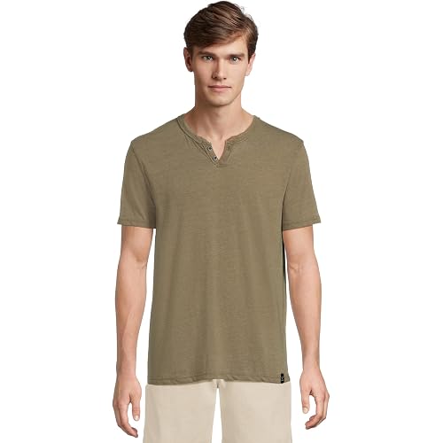 Lucky Brand Burnout Button Notch Shirt