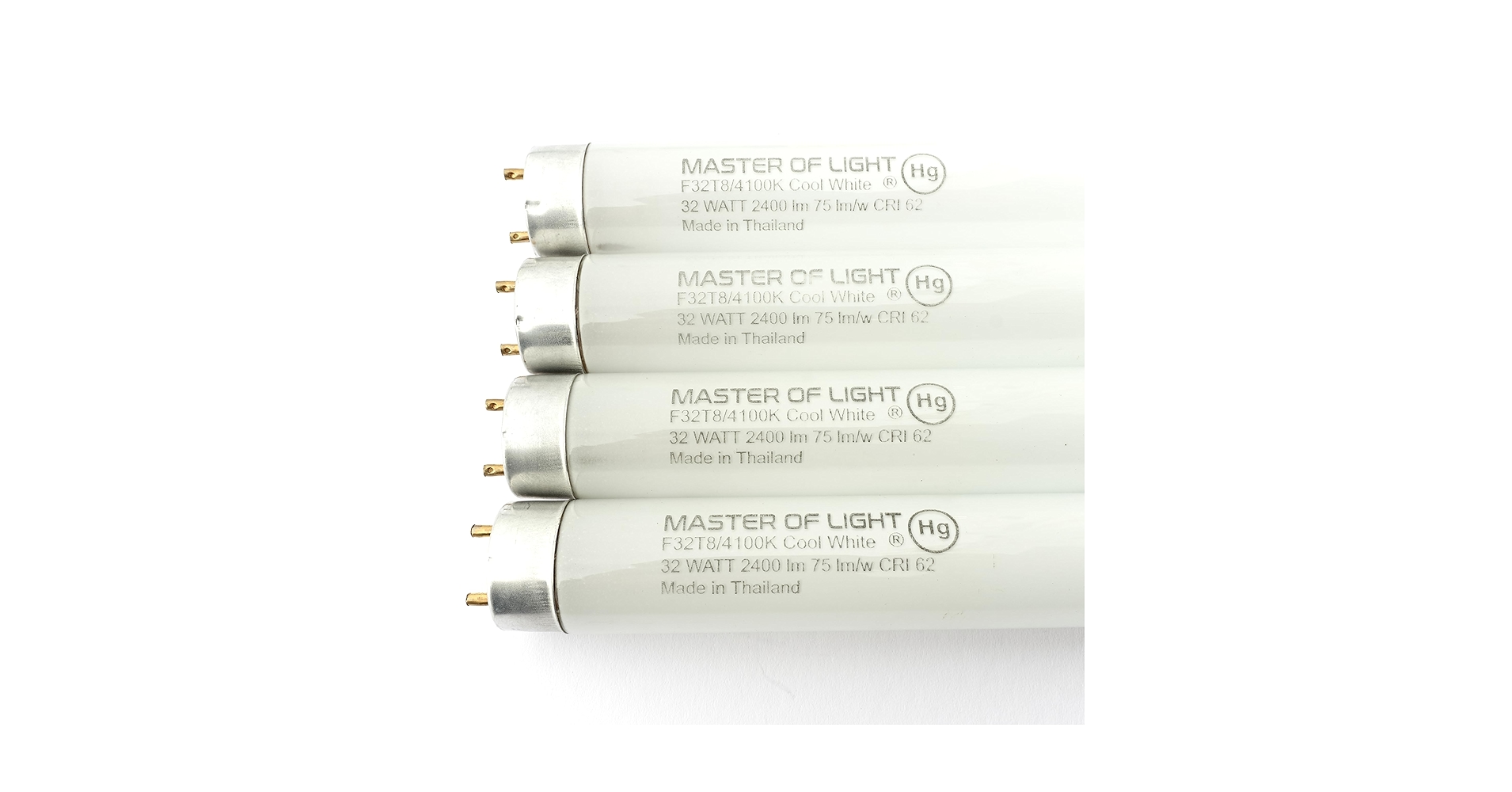 F32T8/CW (4 Pack) 4 ft 48 inch 32 Watt T8 Fluorescent Tube