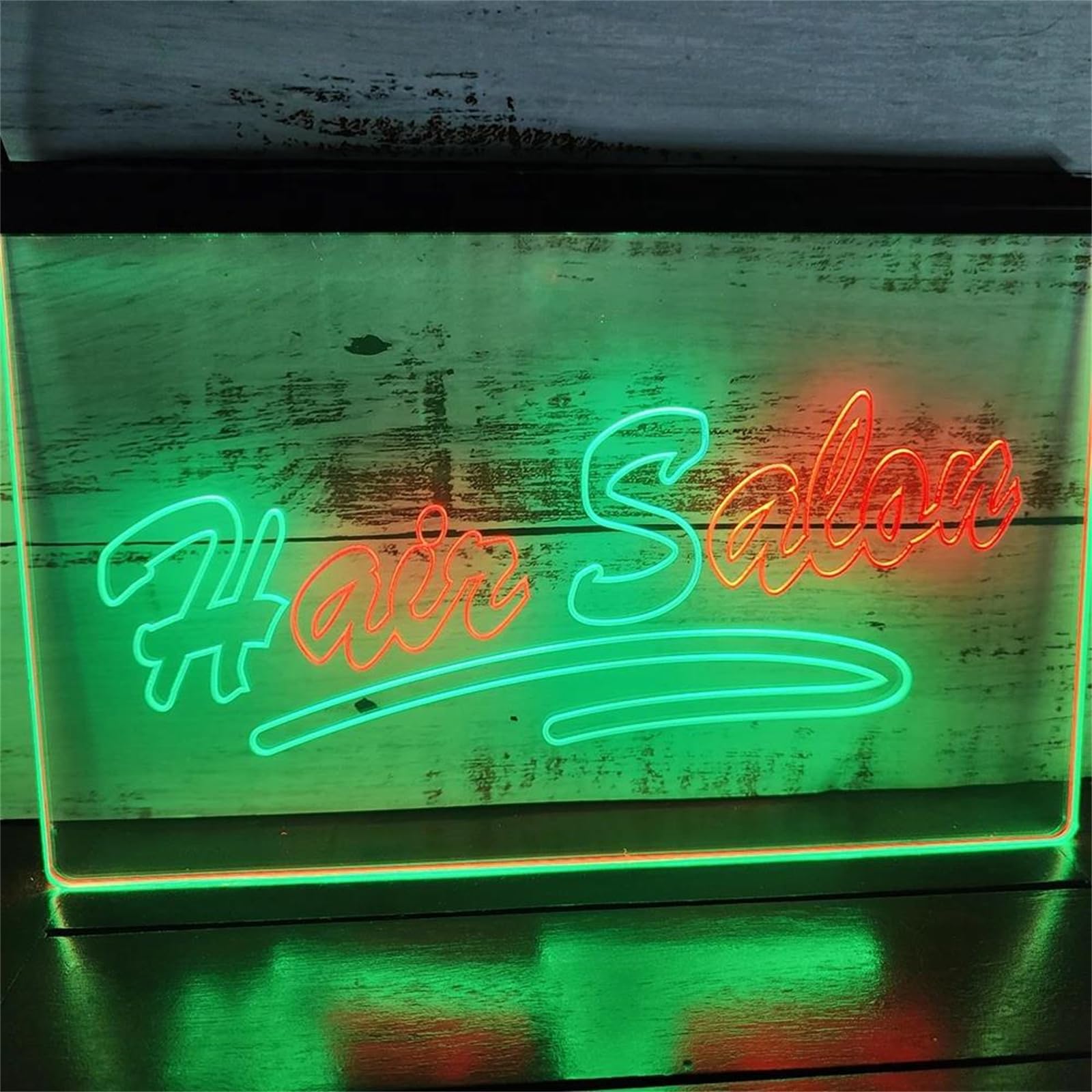 FINOTI Hair Salon LED Neon Light Sign Nail Beauty Salon LED Light Sign 2 Color Display LED Light Up Sign Hair Salon Eyelashes Nail Beauty Salon Wall Art Decoration With Switch,E,11.8"x7.9"