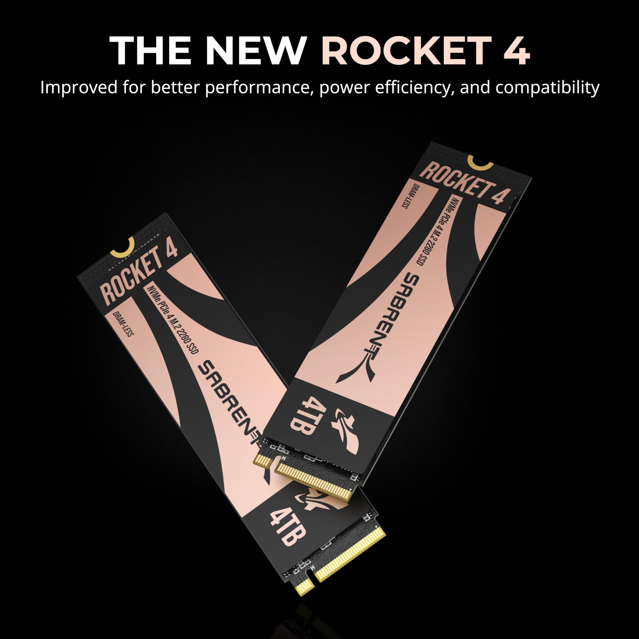 Amazon.com: SABRENT Rocket 4 4TB NVMe SSD PCIe Gen4 M.2 2280