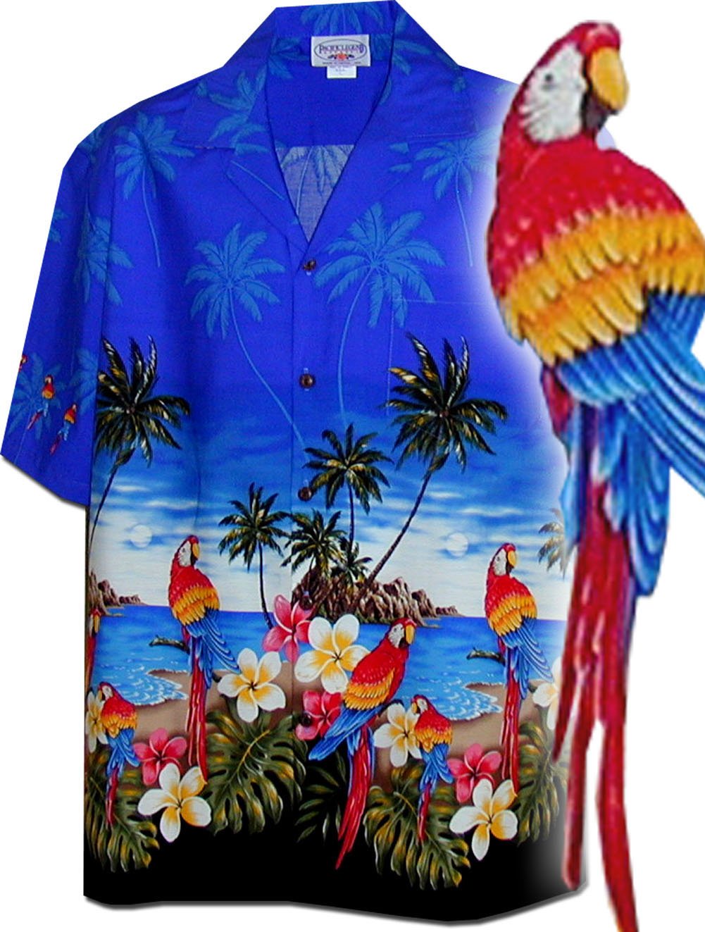 Parrot Collection Herren Hawaii-Shirts