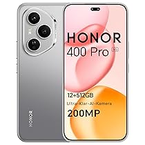 HONOR 400 Pro Smartphone 5G 12GB RAM 512GB ROM, Dual SIM NFC, AMOLED da 6.7 pollici display Eye Comfort con Snapdragon 8 Gen 3, 200MP Ultra-clear AI Camera,5300 mAh, Lunar Grey (Versione italiana)