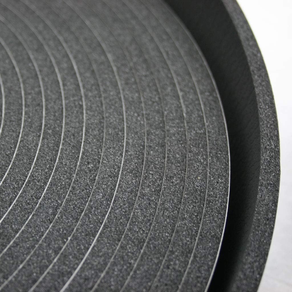 1/4" x 2" x 50' Polyethylene Foam Tape - Black - 3 Rolls