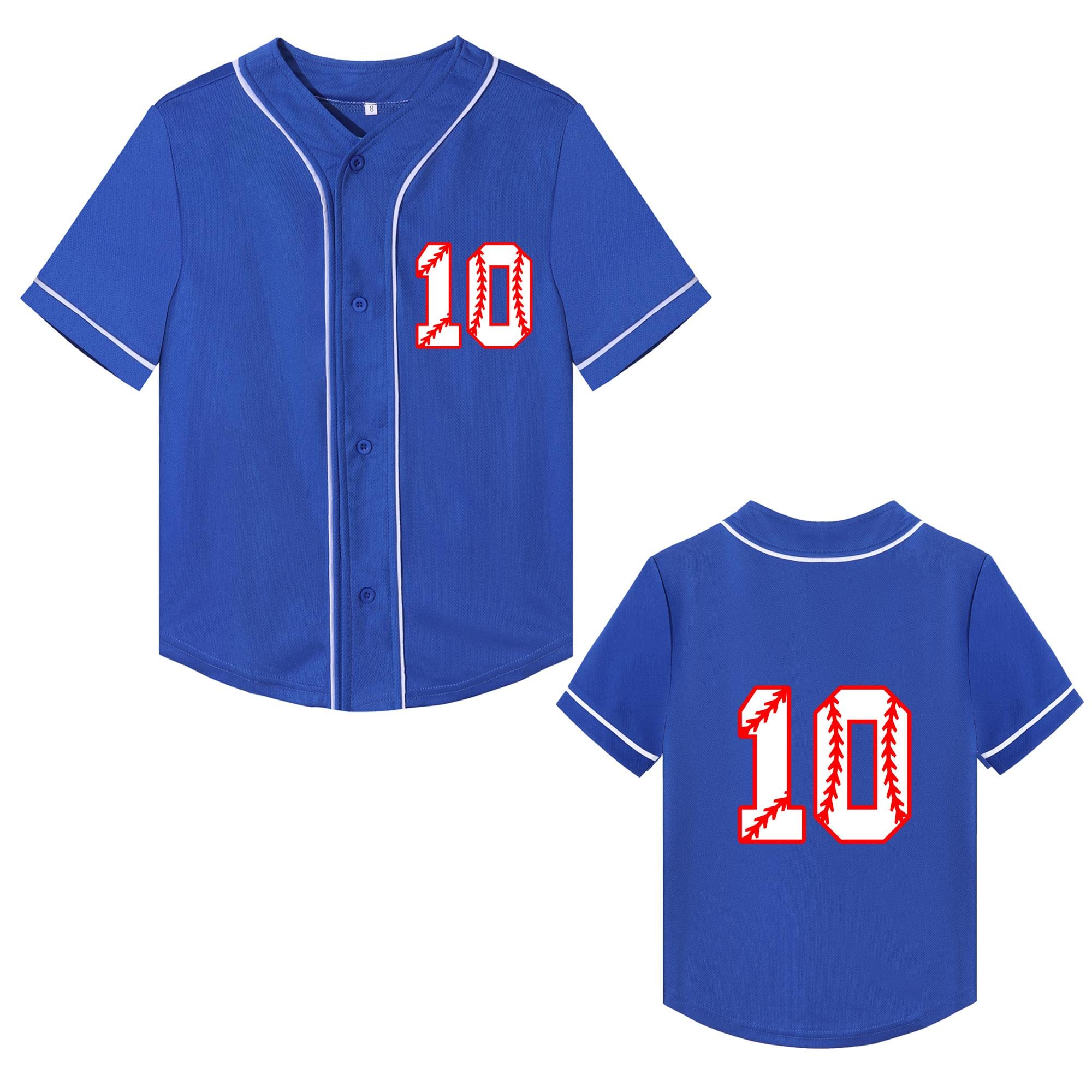 Yuji Itadori Kids Baseball Birthday Shirt 7th 8th 9th 10th Year Old Toddler Boys Girls Shirts Birthday Clothes