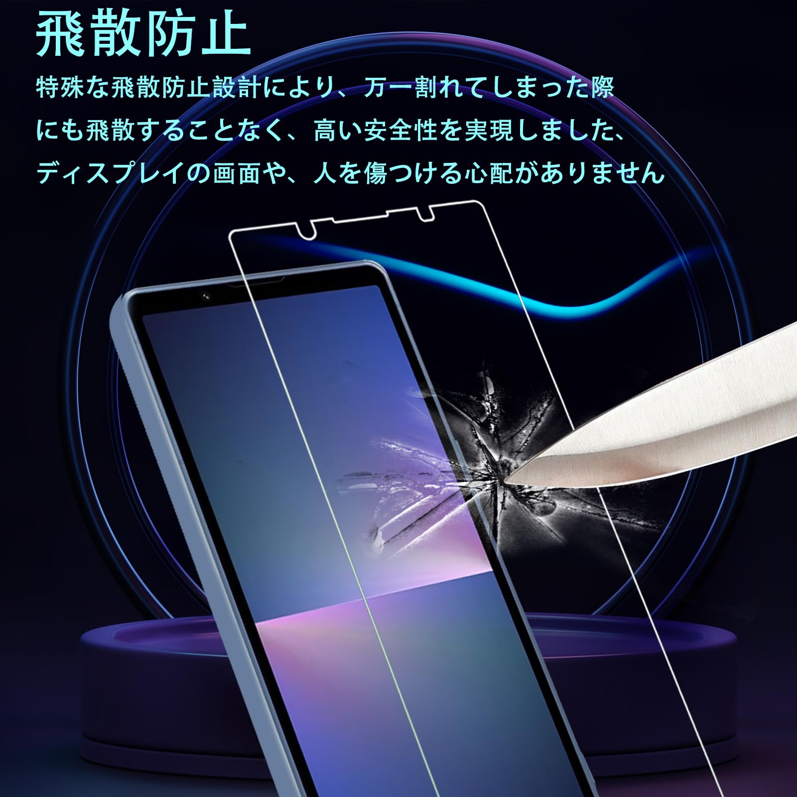 Xperia 5 V XQ-DE44 【超美品】 ガラスフィルム.ケース付き 楽天市場】Xperia5 V SO-53D SOG12 XQ-DE44 ガラスフィルム 全面保護