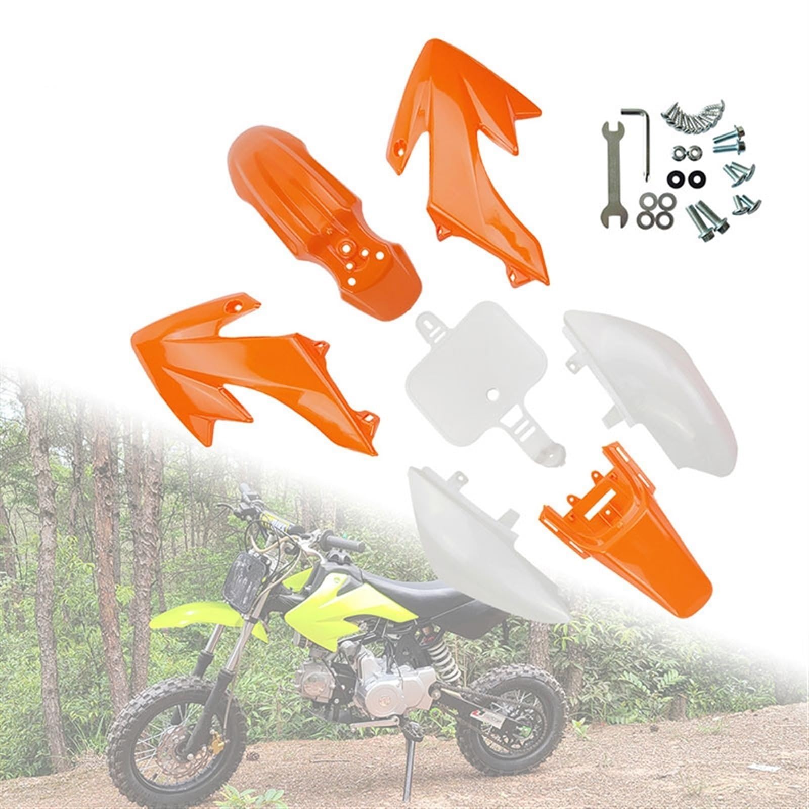 Plastic Fairing Body Kits Fit to CRF50 XR50, CRF 50 Pit Dirt Motor Trail Bike 50cc 70cc 90cc 110cc 125cc 140cc Motorcycle Fairing Set(LGNWT 2)